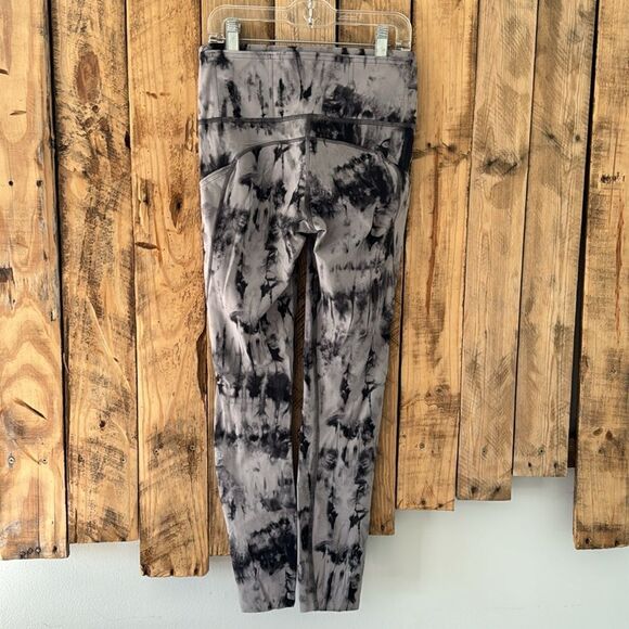 Lululemon Fast and Free Tight II 25" *Game Day Dark Chrome Black Multi Size 4 - Picture 5 of 16